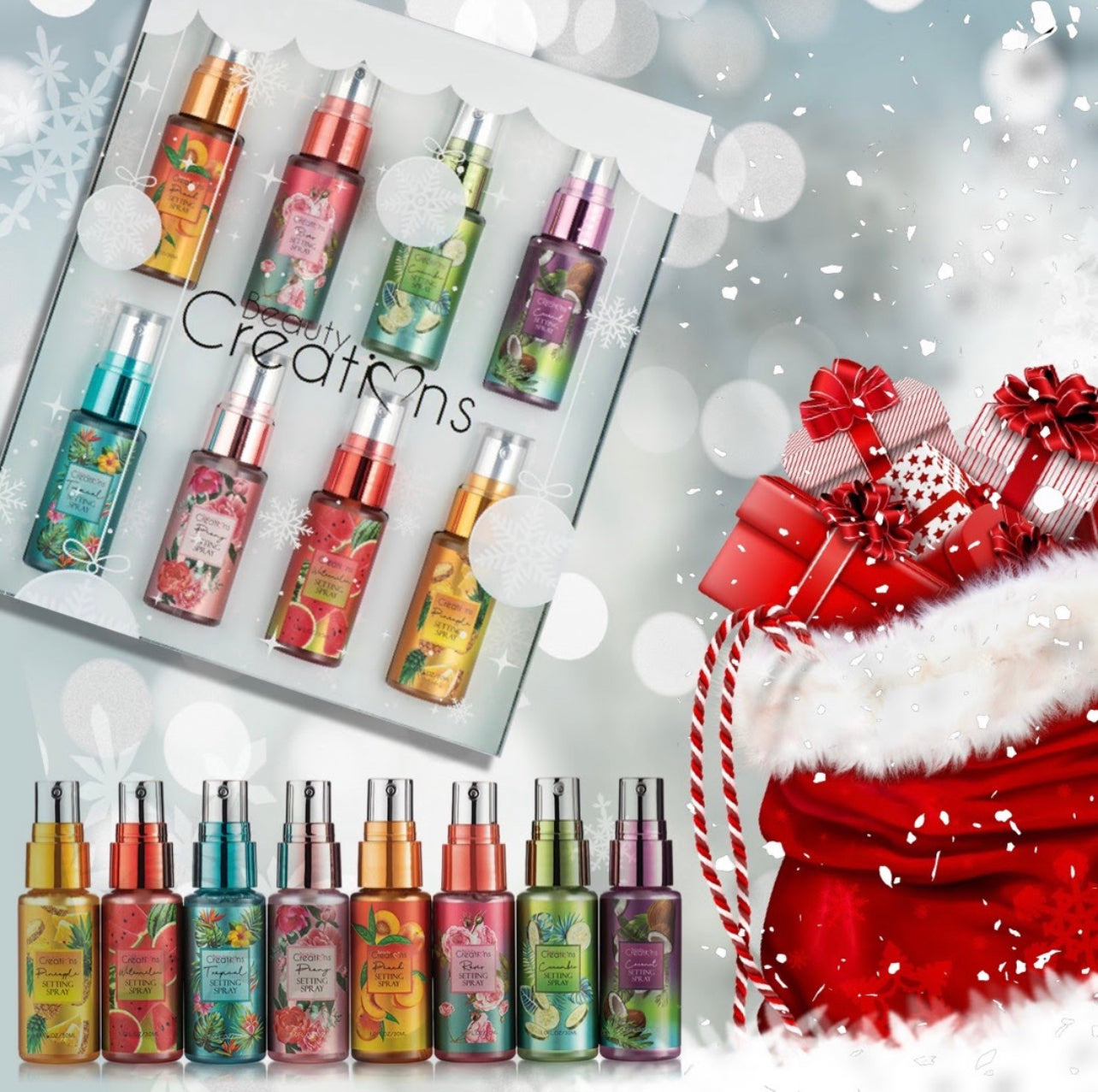 BEAUTY CREATIONS - Holiday Set Setting Spray Minis Vol 3 – Doll